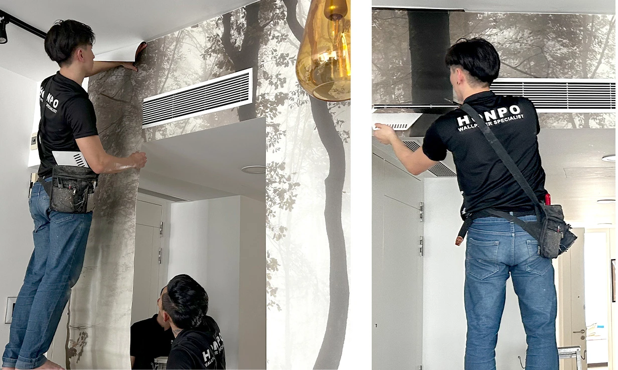 How Our Expert Install Wallpaper and Tranform the dining room